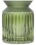 Miniatyrbillede 5 af 5: Vase Grøn Glas 26 cm Moderne Glasvase til Stuen Bordpynt til Soveværelse Pynteting til Vindueskarm Tilbehør Blomstervase Abstrakt