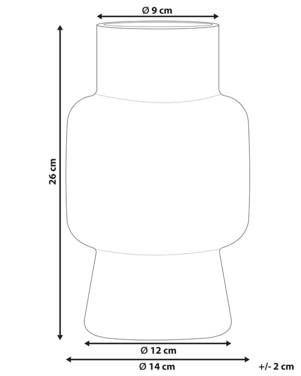 Vase Grå Glas 26 cm Moderne Glasvase til Stuen Bordpynt til Soveværelse Pynteting til Vindueskarm Tilbehør Blomstervase