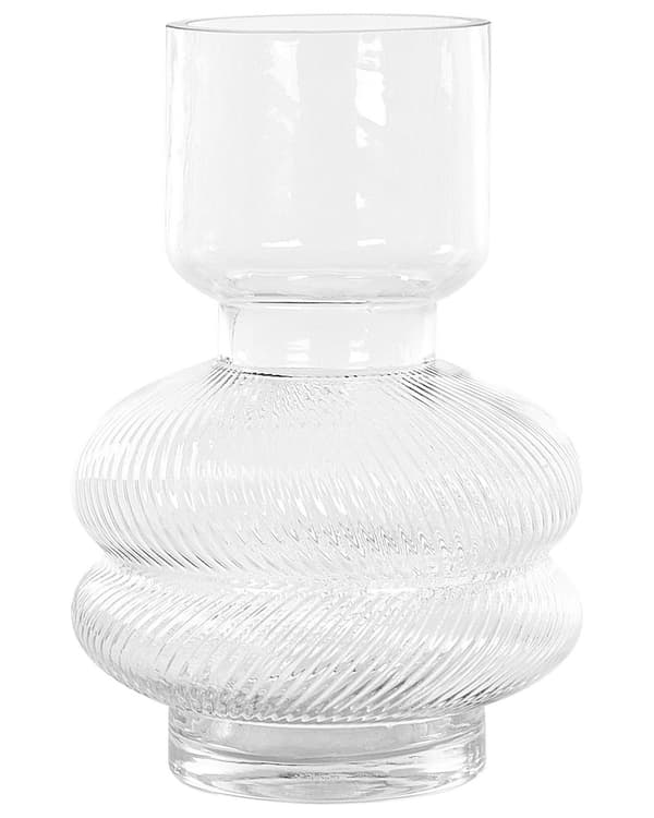 Blomvas Lila Glas 24 cm Dekorativ Bordsskiva Heminredning Modern Design