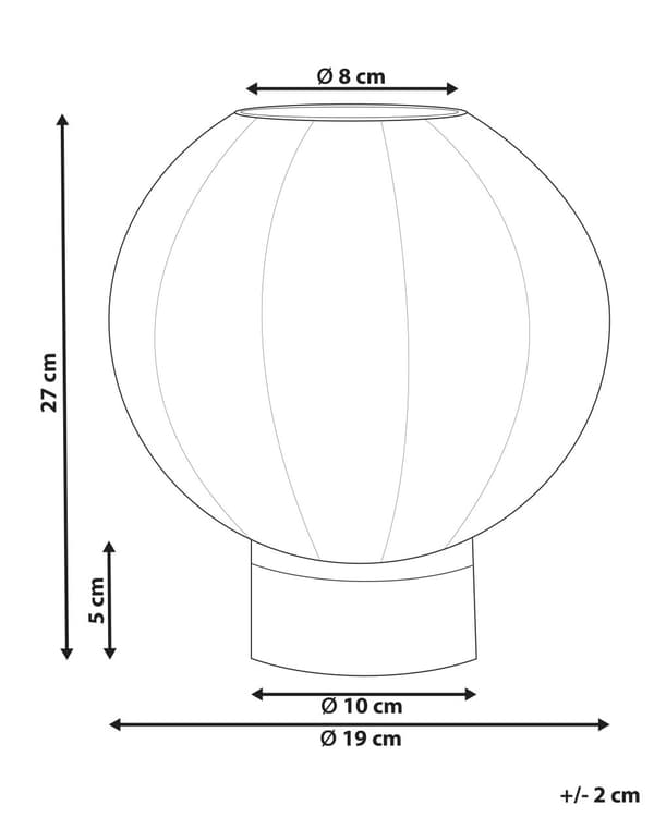 Blomvas Blå Glas 24 cm Dekorativ Rund Knoppform Bordsvas Heminredning Retrodesign