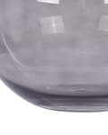 Miniatyrbilde 5 av 5: Vase Grå Glass 22 cm Rund form Blomstervase Moderne design Tilbehør Dekorasjon Stue Spisestue