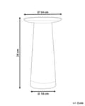 Miniatyrbilde 3 av 5: Vase Gjennomsiktig glass 26 cm Rund form Moderne design Dekorasjon Tilbehør Blomstervase