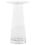 Miniatyrbilde 1 av 5: Vase Gjennomsiktig glass 26 cm Rund form Moderne design Dekorasjon Tilbehør Blomstervase