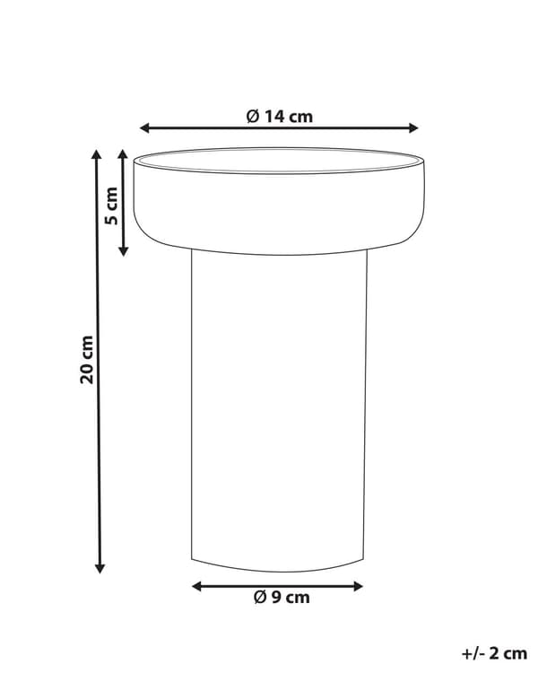 Vase Oransje Glass 20 cm Retro design Blomstervase Dekorasjon Tilbehør Innredning