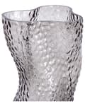 Miniatyrbilde 8 av 9: Blomstervase Grå Glass 31 cm Dekorativ Bordplate Hjemdekorasjon Moderne