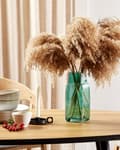 Miniatyrbilde 2 av 6: Vase Grønn Glass 26 cm Flaskeformet Moderne design Blomstervase Dekorasjon Tilbehør