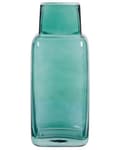 Miniatyrbilde 1 av 6: Vase Grønn Glass 26 cm Flaskeformet Moderne design Blomstervase Dekorasjon Tilbehør