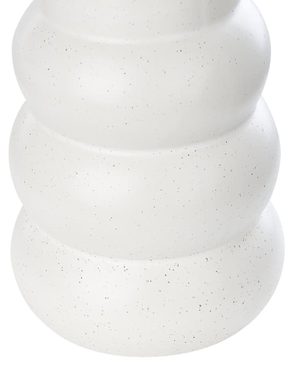Blomvas Vit Stengods Dubbelsidig 22 cm Dekorativ Hemtillbehör Minimalistisk Hemdekor