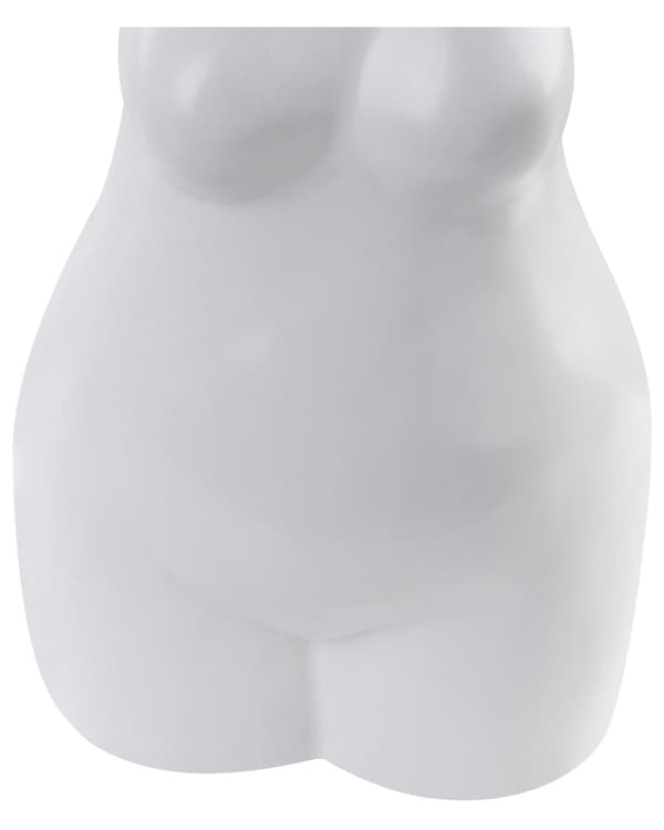Vase Hvit Porselen H25 cm Formet som en kvinne Runde håndtak Dekorasjon Tilbehør Moderne Vanntett