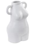 Miniatyrbilde 1 av 7: Vase Hvit Porselen H25 cm Formet som en kvinne Runde håndtak Dekorasjon Tilbehør Moderne Vanntett