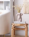 Miniatyrbilde 2 av 7: Vase Beige Porselen H24 cm Formet som en kvinne Abstrakt design Dekorasjon Tilbehør Moderne Vanntett
