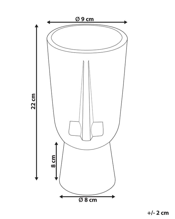 Vase Svart Porselen H22 cm Abstrakt design Ansiktsmotiv Håndlaget Dekorasjon Tilbehør Moderne Blomstervase