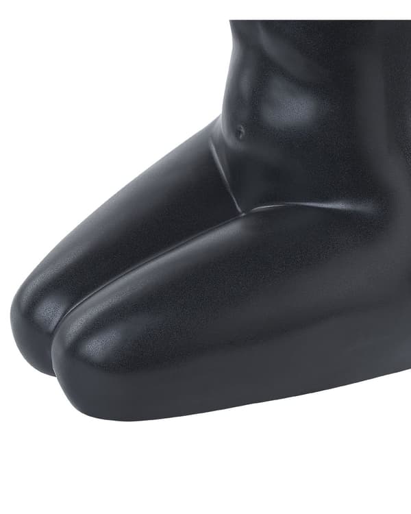 Kukkamaljakko musta 14 x 22 x 19 cm posliini kevyt vartalon muotoinen moderni feminiininen