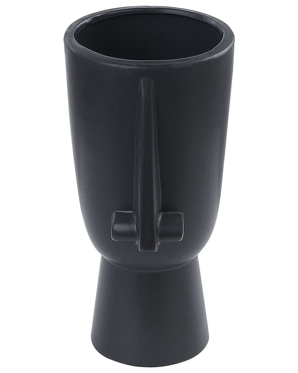 Dekorativ Bordsvas Svart Porslin 22 cm Abstrakt