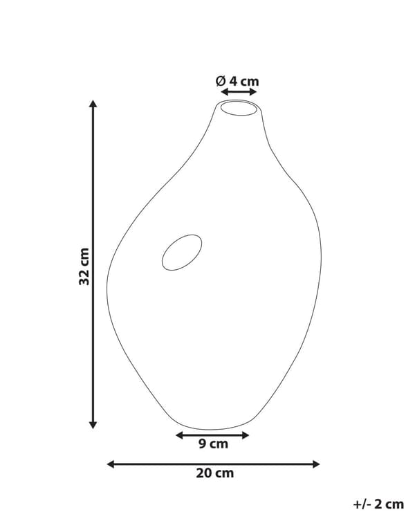 Blomstervase Hvid Porcelæn 32 cm Dekorativ Håndlavet Vase Hjemmetilbehør Dekoration Moderne Design