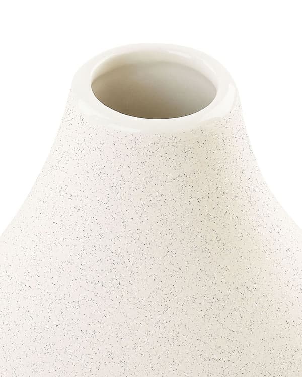 Blomstervase Hvid Porcelæn 32 cm Dekorativ Håndlavet Vase Hjemmetilbehør Dekoration Moderne Design