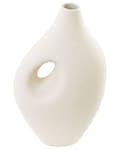Miniatyrbillede 1 af 9: Blomstervase Hvid Porcelæn 32 cm Dekorativ Håndlavet Vase Hjemmetilbehør Dekoration Moderne Design