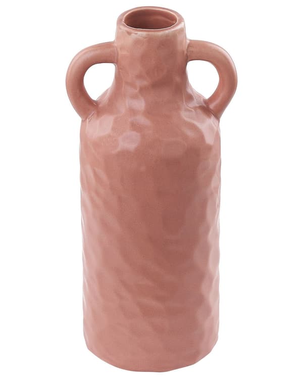 Blomstervase Pink Porcelæn 24 cm Dekorativ Håndlavet Vase Hjemmetilbehør Dekoration Traditionelt design