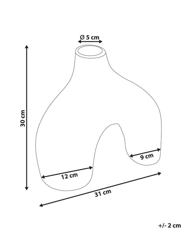 Blomvas Svart Porslin 30 cm Prydnad Handgjord Bordsvas Hemtillbehör Dekoration Modern Design Vardagsrum Sovrum