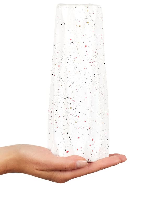 Dekorativ Vase Hvit Keramikk 23 cm Borddekorasjon Kroppsform Skulptur Boho Minimalistisk Blomstervase