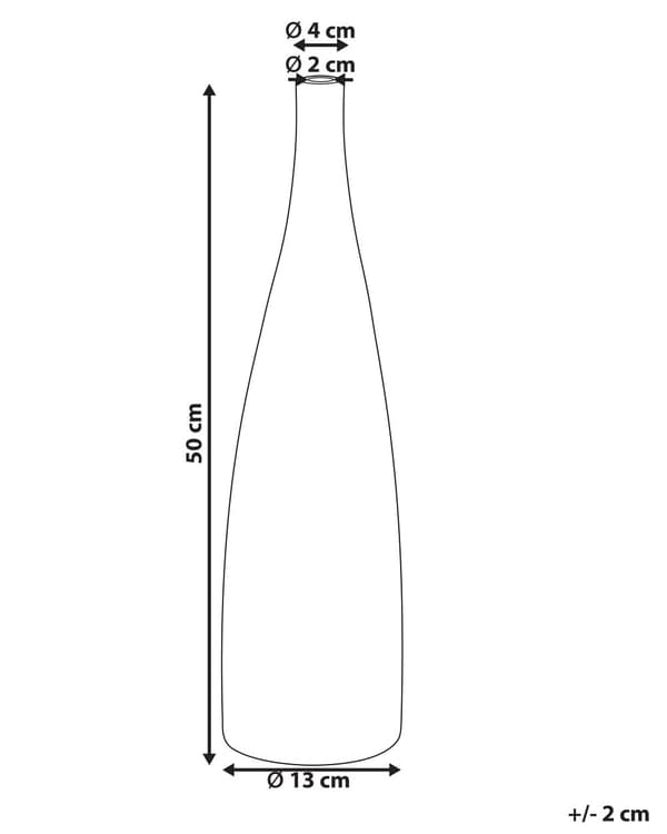Dekorativ Vase 50 cm cm Terracotta Moderne Neon Oragne Stue Soveværelse