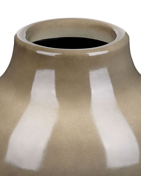 Dekorativ Vase Taupe Terracotta Elegant Moderne Stue Soveværelse