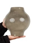 Miniatyrbilde 4 av 6: Blomstervase Taupe Terracotta 31 cm Moderne design Dekorasjon Tilbehør Stue Soverom