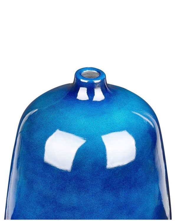 Kukkamaljakko tummansininen 27 x 45 x 27 cm terrakotta vedenkestävä käsintehty moderni