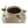 Miniatyrbild 3 av 3: Vas DKD Home Decor Porslin Grå Beige Fåglar Shabby Chic (15 x 15 x 13,5 cm) (2 antal)