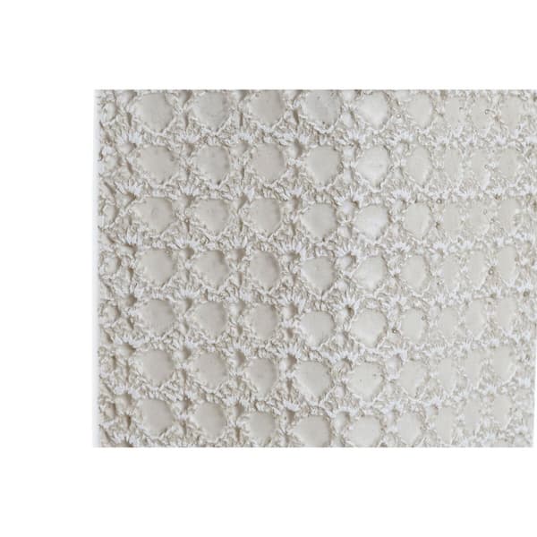 Vas DKD Home Decor 17 x 10 x 47 cm Vit Harts Modern
