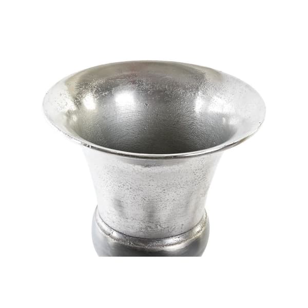 Vas DKD Home Decor 24 x 24 x 31,5 cm Silvrig Gyllene Aluminium Modern (2 antal)