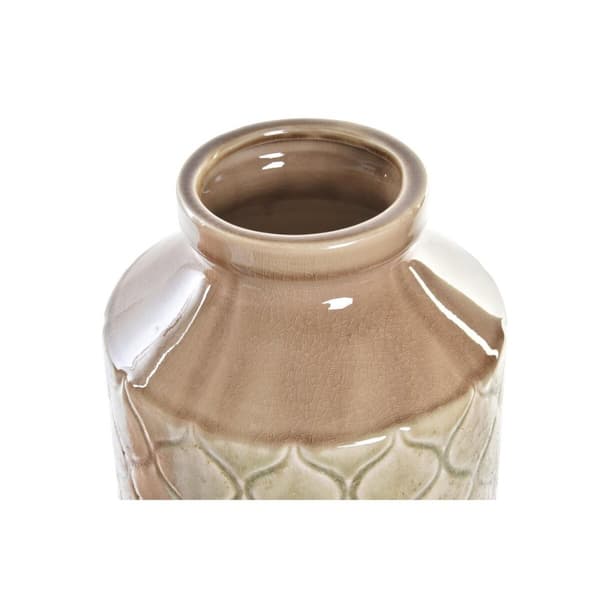 Maljakko DKD Home Decor Posliini Oranssi Vihreä (20 x 20 x 35 cm) (2 osaa)