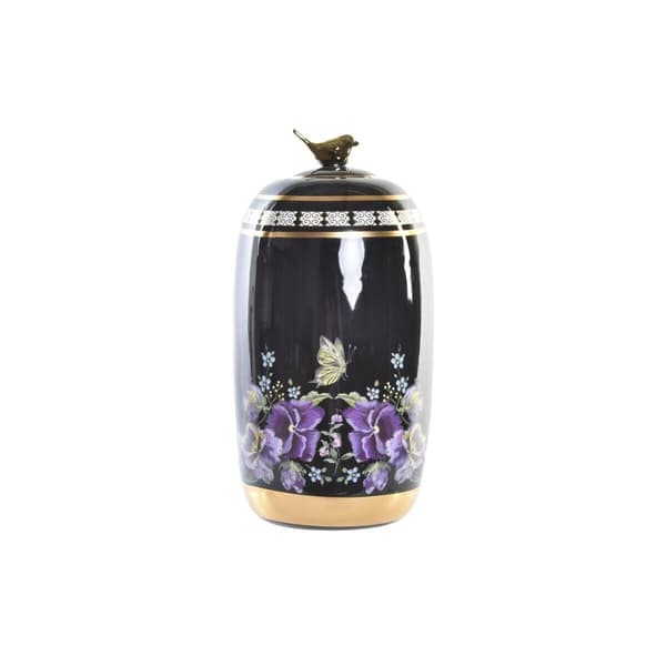 Vase DKD Home Decor Porcelæn Sort Shabby Chic (16 x 16 x 32 cm)