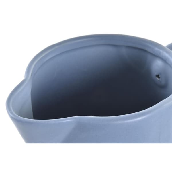 Vase DKD Home Decor Porcelæn Grå Blå (16 x 11 x 30 cm) (2 enheder)