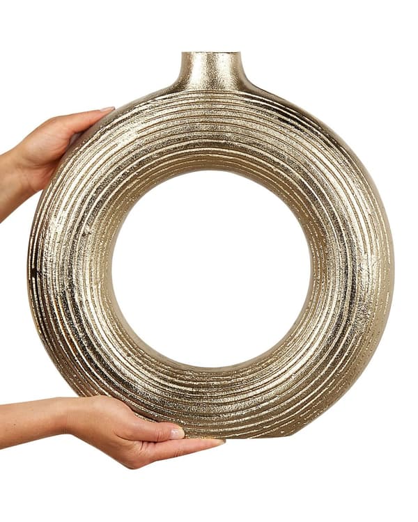 Dekorativ Vas Comal Aluminium Sliten Look Hemdekor Glamorös Modern Design