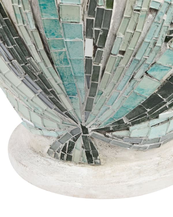 Dekorativ Vase Off-white Terracotta Stonewear Naturlig Stil Mosaik Boligindretning til Tørrede Blomster