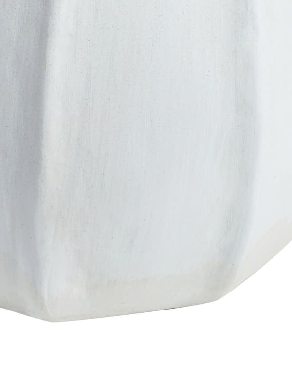Dekorativ Vase Grå Hvit Terrakotta 30 cm Håndlaget Rustikk mønster Boho Hjemtilbehør