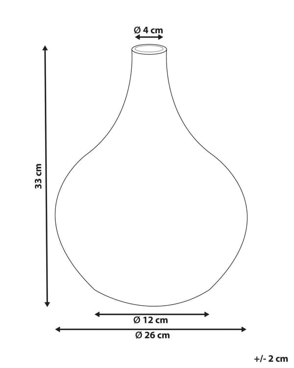 Vase Hvid Terrakotta 33 cm Håndlavet Keramik Vase med Smal Hals Afrikansk Mønster Boho Design Tilbehør Blomstervase Dekoration Stue