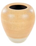Miniatyrbillede 1 af 9: Vase Orange Beige Terracotta 34 cm Håndlavet Rund Farverig Gulvvase Retro Vintage Design til Stuen Bordpynt Dekoration Blomstervase