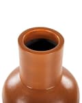 Miniatyrbillede 5 af 6: Dekorativ Vase Orange Terracotta Antik Håndlavet Naturlig Stil Tørrede Blomster