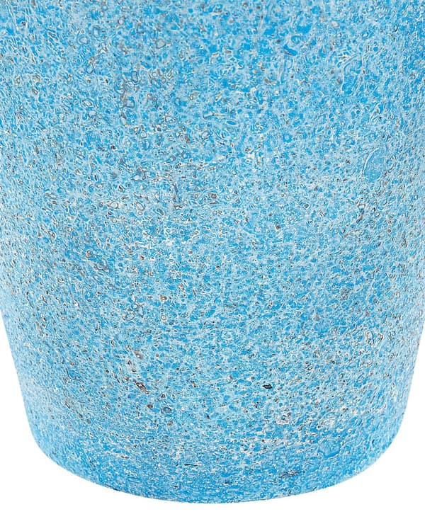 Koristemaljakko sininen 24 x 42 x 24 cm terrakotta rosoinen pinta korkea käsintehty