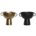 Miniatyrbillede 1 af 3: Vase DKD Home Decor 34 x 28 x 26 cm Sort Gylden Aluminium Moderne (2 enheder)