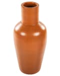 Miniatyrbild 1 av 6: Prydnadsvas Orange Terrakotta Lergods Handgjord Naturlig Stil för Torkade Blommor