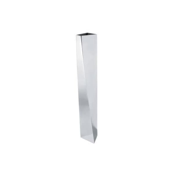 Dekorativ vas - Rostfritt stål - 18-10 - Silver - Modern design - L.8 cm