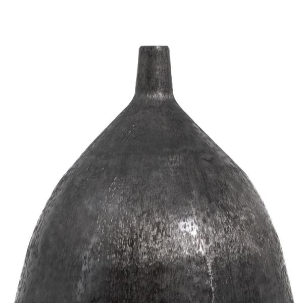 Vase Sort 33 x 33 x 120 cm Aluminium