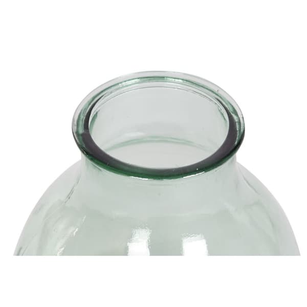 Vas DKD Home Decor 29 x 29 x 36 cm Grön Härdat glas