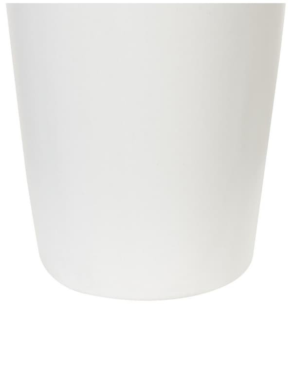 Dekorativ vase Hvit Steintøy 33 cm Glamorøst design Tilbehør Dekorasjon Moderne