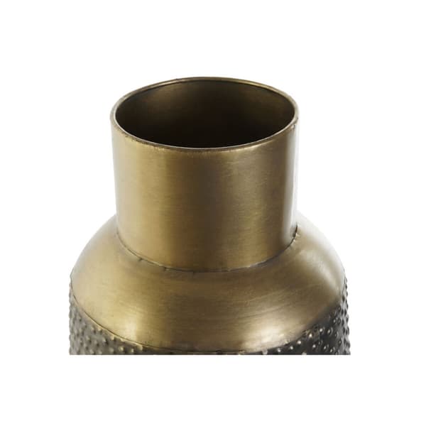 Vas DKD Home Decor Grå Gyllene Mörkgrå Metall Modern 25 x 25 x 56,5 cm