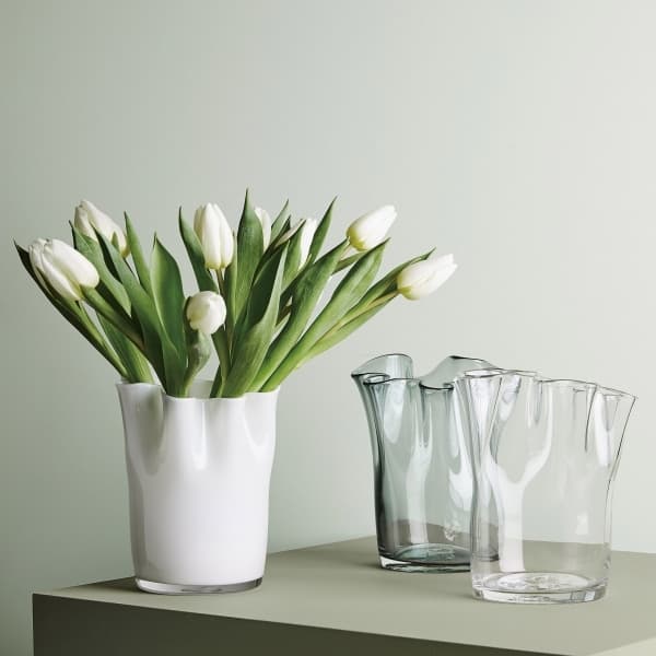 Tulip vase White H 20cm - Aida