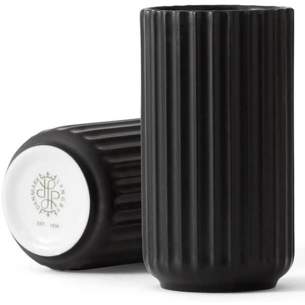 Lyngby Vase Black, 12,5cm - Lyngby Porcelæn